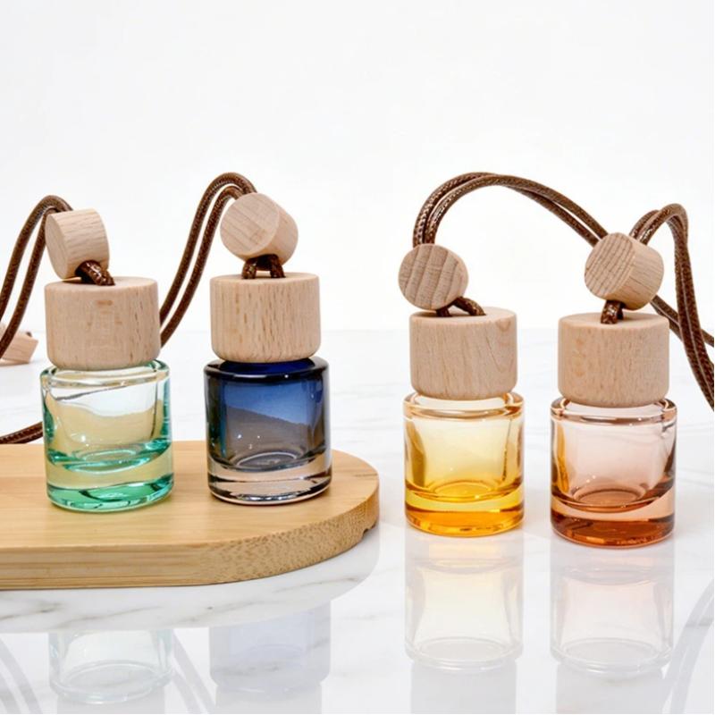 Perfume Fragrance Oil - ขวดน้ำมันหอมระเหยแบบจี้กลมขนาดเล็ก สำหรับปรับอากาศในรถยนต์ น้ำหอมตกแต่ง
